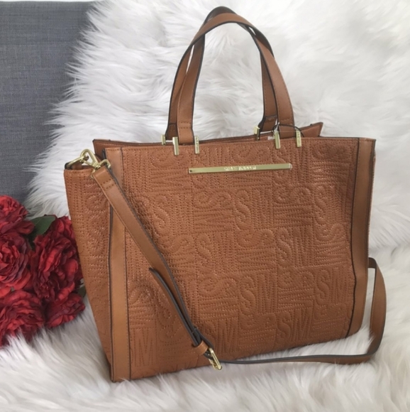 STEVE MADDEN LOGO SATCHEL TOTE HANDBAG SHOULDER - Picture 5 of 5